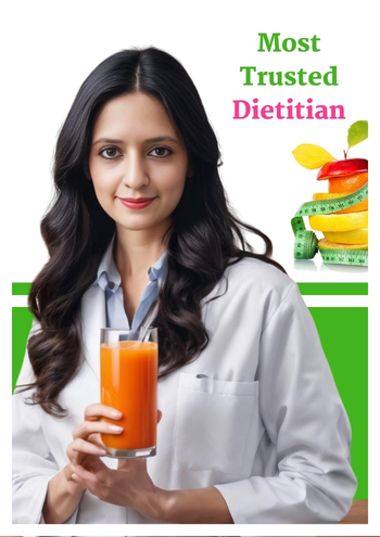 Dietician Arti Kalra holding Glass of Orange Juice
