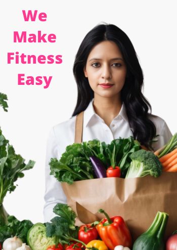 Dietician Arti holding vegetables bag