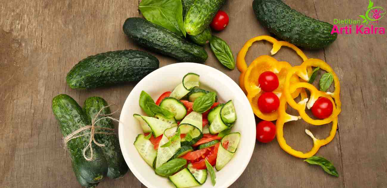 cucumber and bell pepper salad