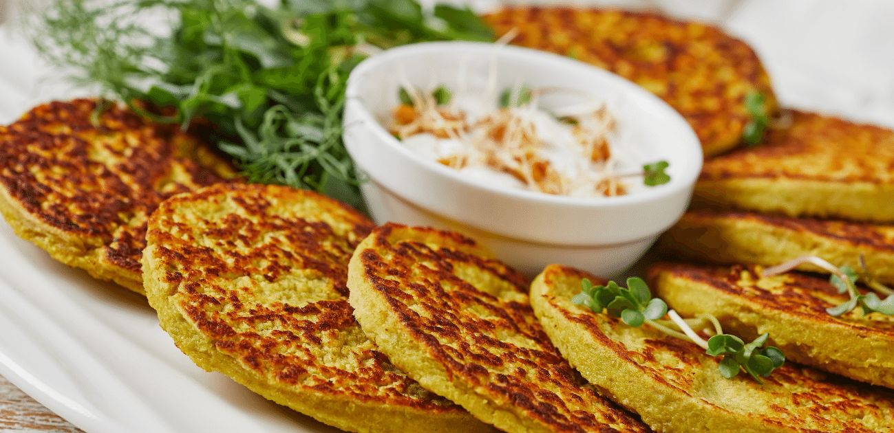 green pea pancake