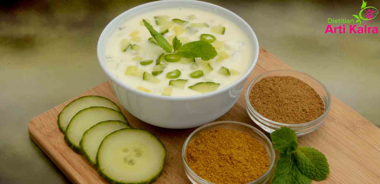minty cucumber raita